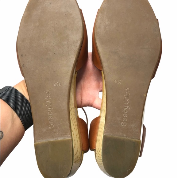 See by Chloe | Low Wedge Ankle Strap Sandals 40.5 - Picture 10 of 10